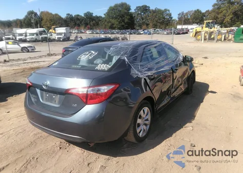 2015 Toyota Corolla Le from USA, damaged, VIN 2T1BURHEXFC260714